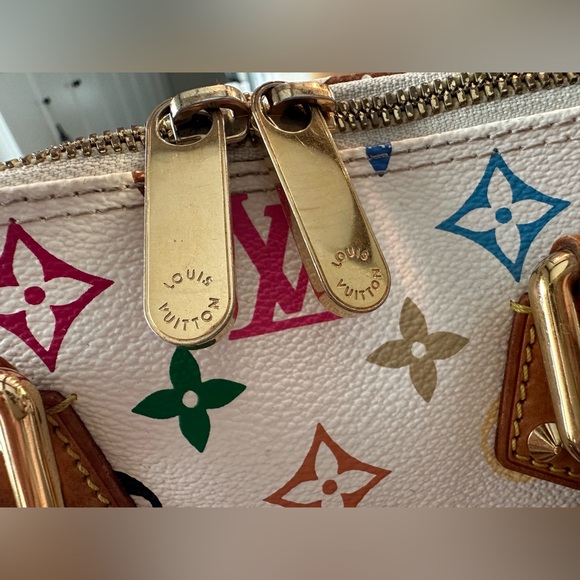 Louis Vuitton Takashi Murakami White Monogram Multicolore Alma - Picture 6 of 17